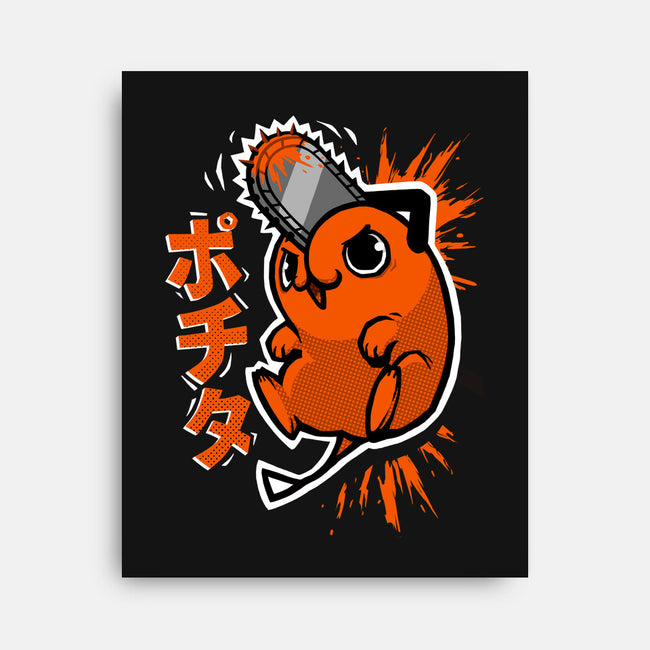 The Chainsaw Heart-None-Stretched-Canvas-BlancaVidal