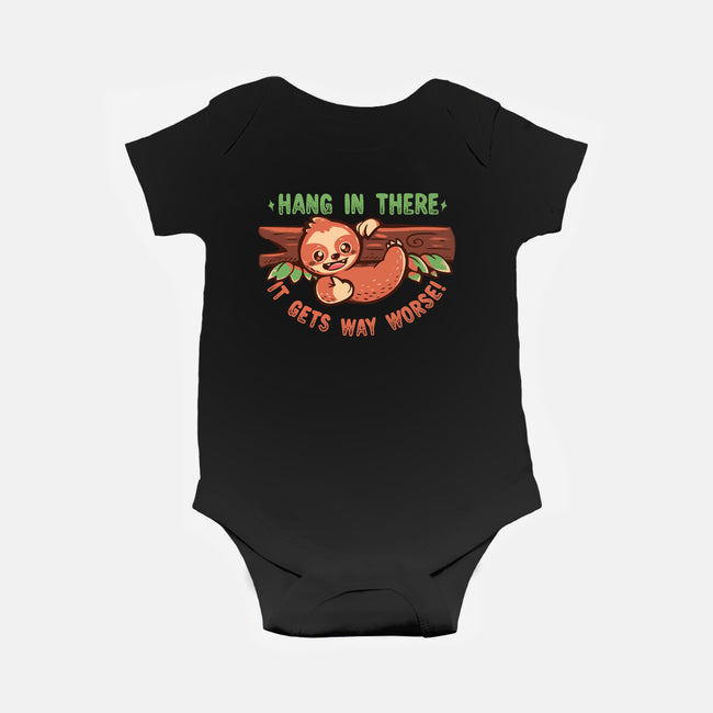 Just Hang In There-Baby-Basic-Onesie-TechraNova