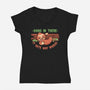Just Hang In There-Womens-V-Neck-Tee-TechraNova