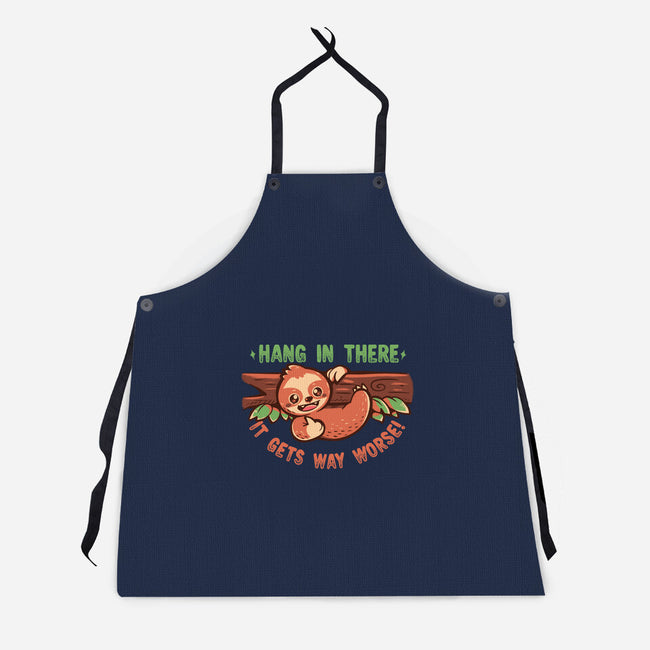 Just Hang In There-Unisex-Kitchen-Apron-TechraNova