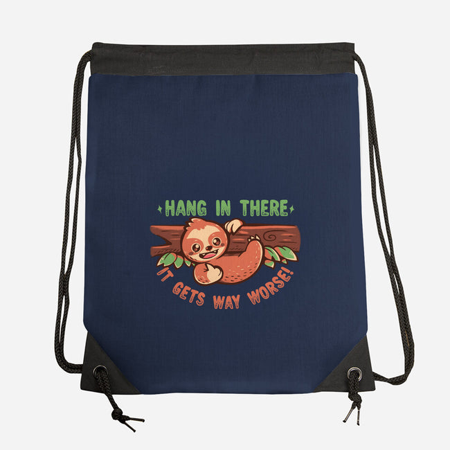 Just Hang In There-None-Drawstring-Bag-TechraNova