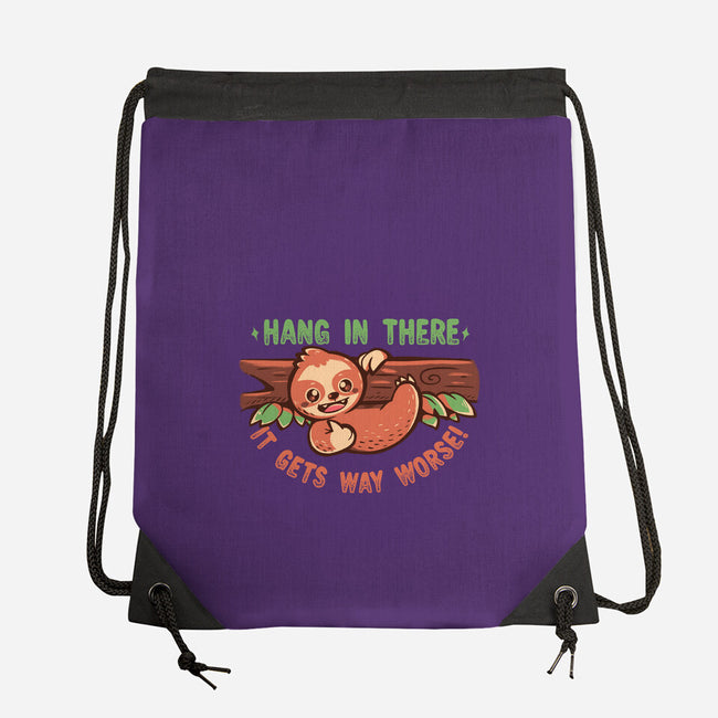 Just Hang In There-None-Drawstring-Bag-TechraNova
