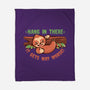 Just Hang In There-None-Fleece-Blanket-TechraNova