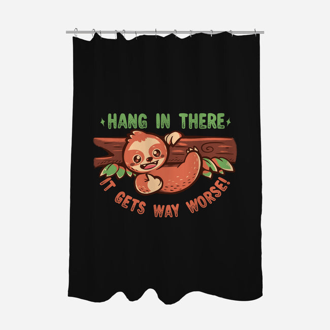 Just Hang In There-None-Polyester-Shower Curtain-TechraNova