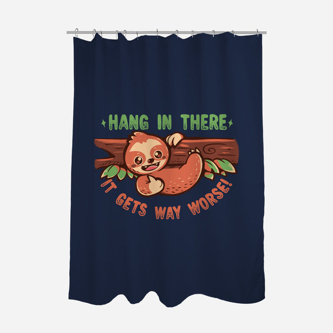 Just Hang In There-None-Polyester-Shower Curtain-TechraNova