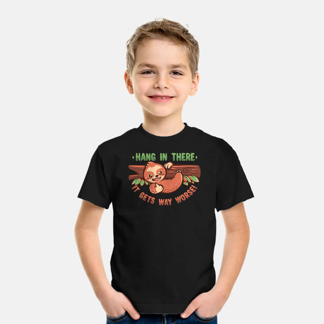 Just Hang In There-Youth-Basic-Tee-TechraNova