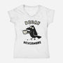 Decaf Nevermore-Womens-V-Neck-Tee-kg07