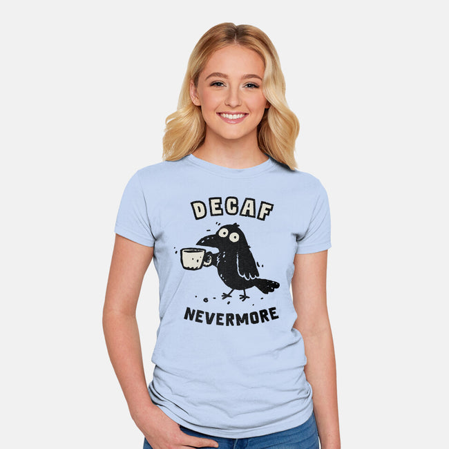 Decaf Nevermore-Womens-Fitted-Tee-kg07