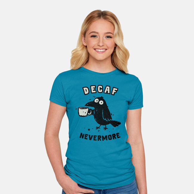 Decaf Nevermore-Womens-Fitted-Tee-kg07