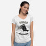 Decaf Nevermore-Womens-V-Neck-Tee-kg07