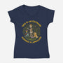This Empty Bowl Is An Outrage-Womens-V-Neck-Tee-kg07