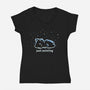 Just Existing-Womens-V-Neck-Tee-TechraNova