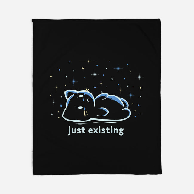 Just Existing-None-Fleece-Blanket-TechraNova