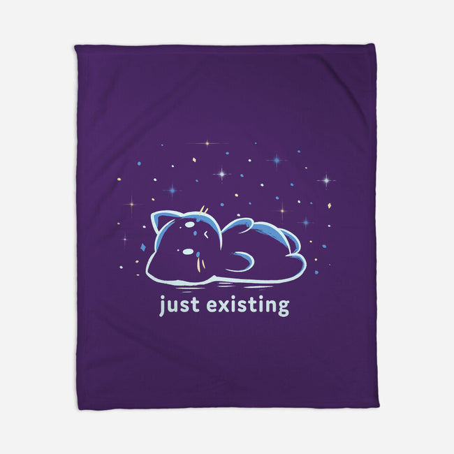 Just Existing-None-Fleece-Blanket-TechraNova