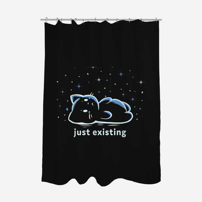 Just Existing-None-Polyester-Shower Curtain-TechraNova