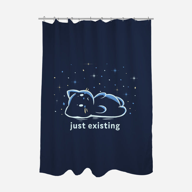 Just Existing-None-Polyester-Shower Curtain-TechraNova