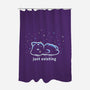 Just Existing-None-Polyester-Shower Curtain-TechraNova