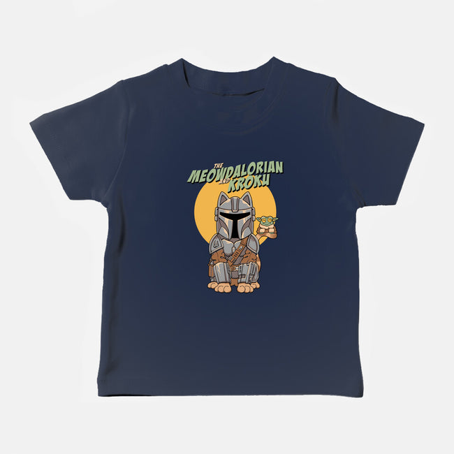 Meowdalorian And Kroku-Baby-Basic-Tee-vp021