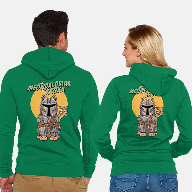 Meowdalorian And Kroku-Unisex-Zip-Up-Sweatshirt-vp021