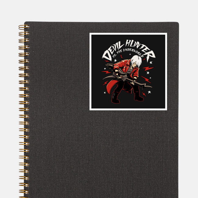 Devil Hunter Music Guitar-None-Glossy-Sticker-Studio Mootant