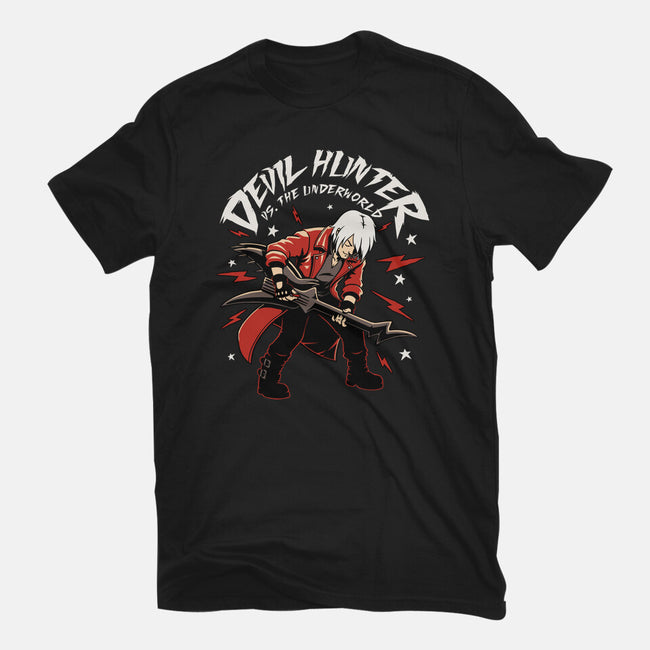 Devil Hunter Music Guitar-Womens-Basic-Tee-Studio Mootant