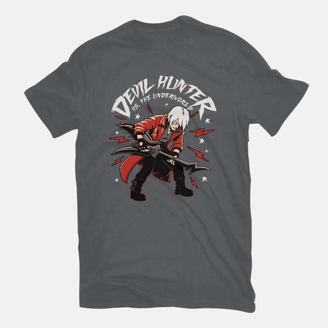 Devil Hunter Music Guitar-Womens-Basic-Tee-Studio Mootant