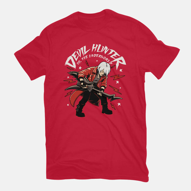 Devil Hunter Music Guitar-Womens-Basic-Tee-Studio Mootant