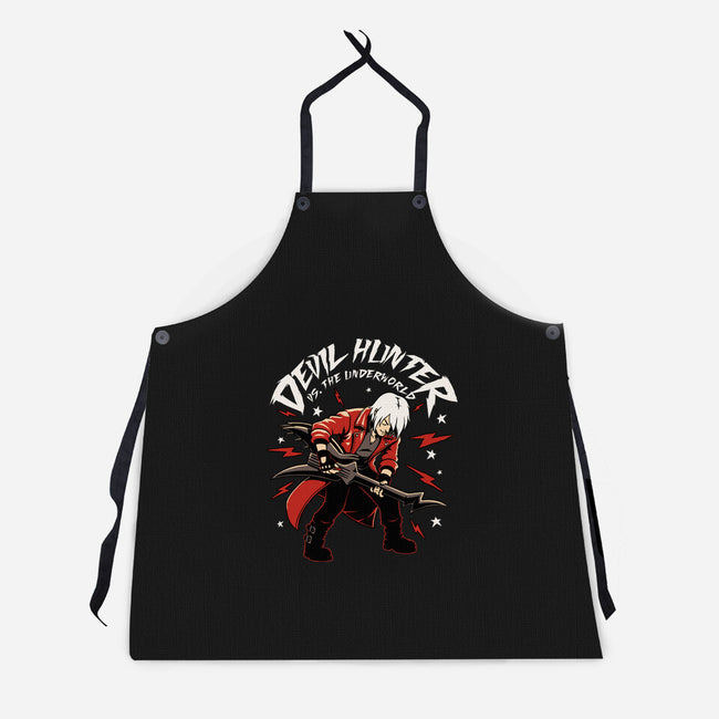 Devil Hunter Music Guitar-Unisex-Kitchen-Apron-Studio Mootant