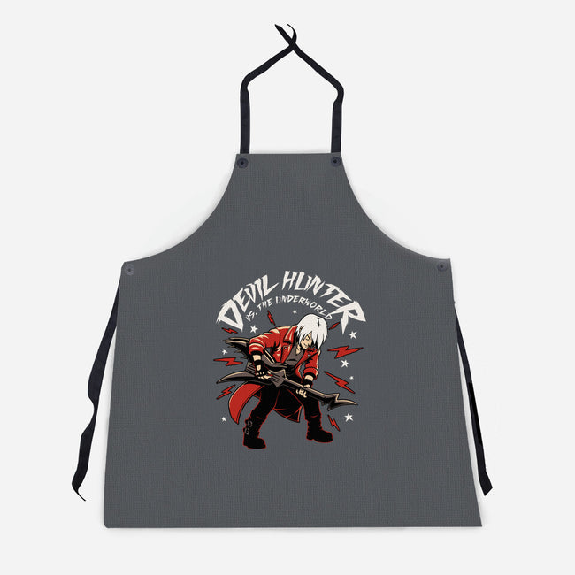 Devil Hunter Music Guitar-Unisex-Kitchen-Apron-Studio Mootant