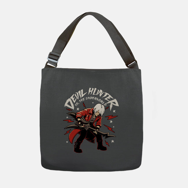 Devil Hunter Music Guitar-None-Adjustable Tote-Bag-Studio Mootant