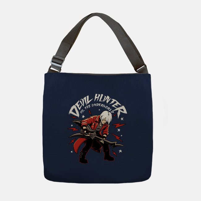 Devil Hunter Music Guitar-None-Adjustable Tote-Bag-Studio Mootant