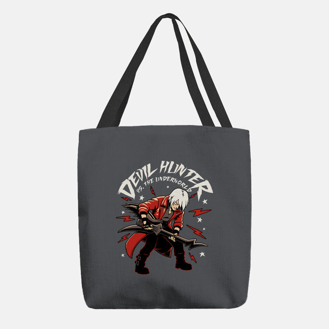 Devil Hunter Music Guitar-None-Basic Tote-Bag-Studio Mootant