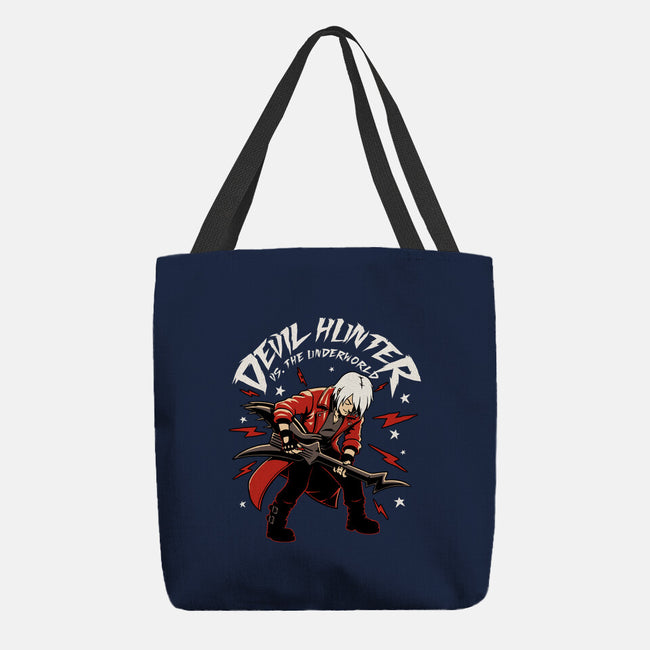 Devil Hunter Music Guitar-None-Basic Tote-Bag-Studio Mootant