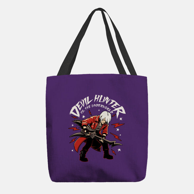 Devil Hunter Music Guitar-None-Basic Tote-Bag-Studio Mootant