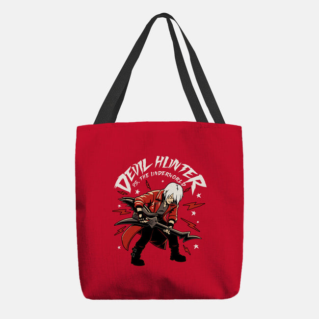 Devil Hunter Music Guitar-None-Basic Tote-Bag-Studio Mootant