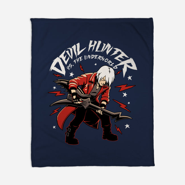 Devil Hunter Music Guitar-None-Fleece-Blanket-Studio Mootant