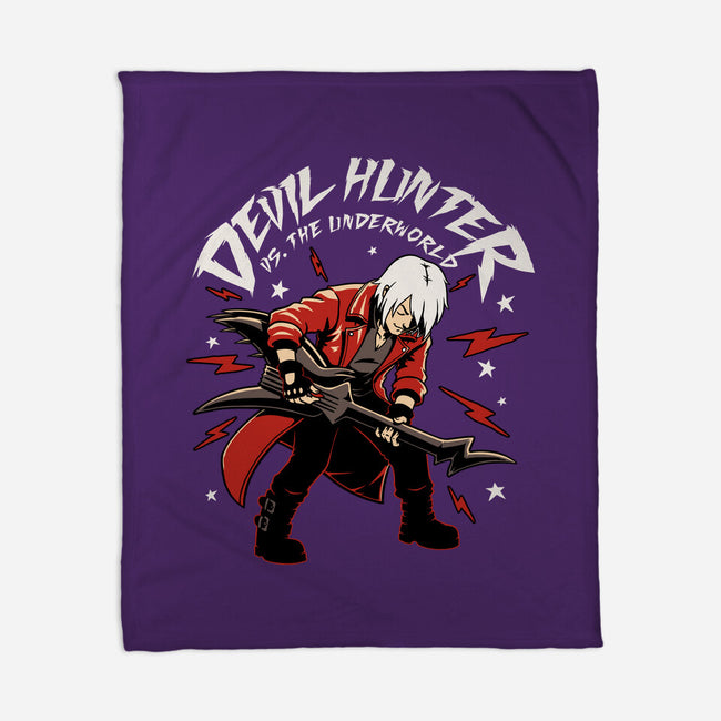 Devil Hunter Music Guitar-None-Fleece-Blanket-Studio Mootant
