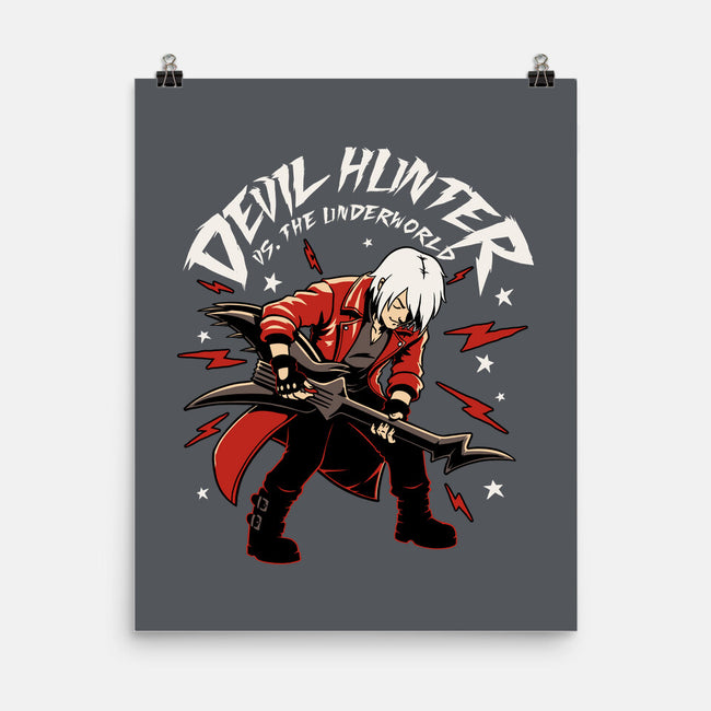 Devil Hunter Music Guitar-None-Matte-Poster-Studio Mootant