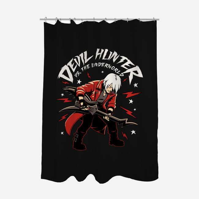 Devil Hunter Music Guitar-None-Polyester-Shower Curtain-Studio Mootant