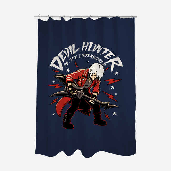 Devil Hunter Music Guitar-None-Polyester-Shower Curtain-Studio Mootant