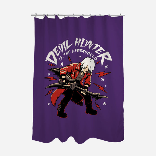 Devil Hunter Music Guitar-None-Polyester-Shower Curtain-Studio Mootant