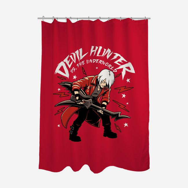 Devil Hunter Music Guitar-None-Polyester-Shower Curtain-Studio Mootant