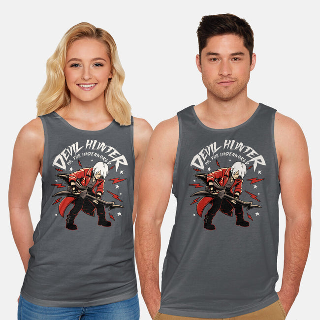 Devil Hunter Music Guitar-Unisex-Basic-Tank-Studio Mootant