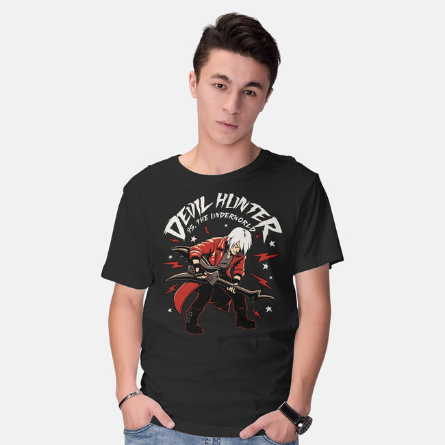 Devil Hunter Music Guitar-Mens-Basic-Tee-Studio Mootant