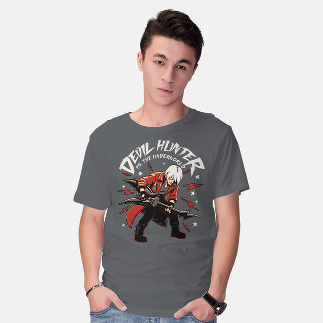 Devil Hunter Music Guitar-Mens-Basic-Tee-Studio Mootant