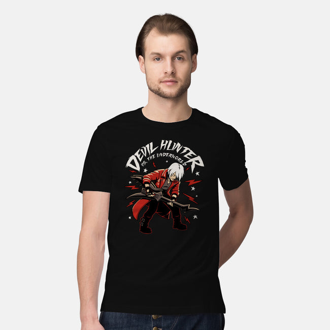 Devil Hunter Music Guitar-Mens-Premium-Tee-Studio Mootant