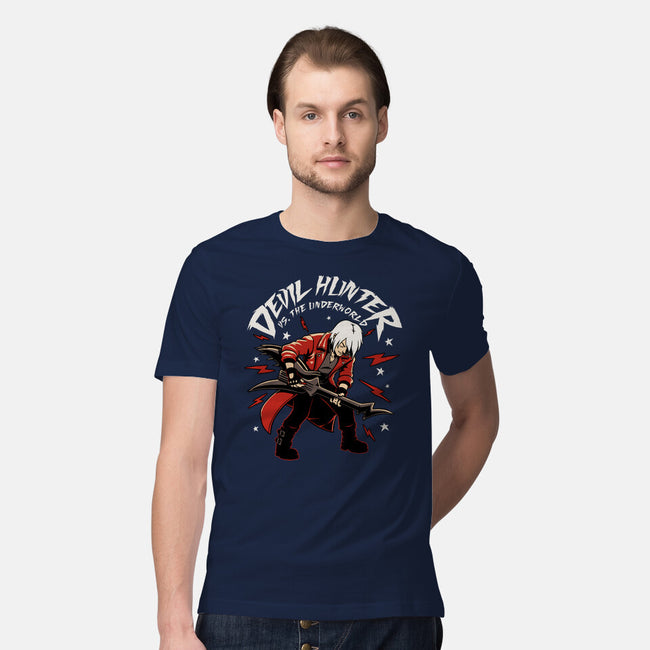 Devil Hunter Music Guitar-Mens-Premium-Tee-Studio Mootant