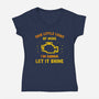 Let It Shine-Womens-V-Neck-Tee-kg07