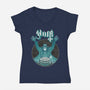 Noir Cubic-Womens-V-Neck-Tee-joerawks