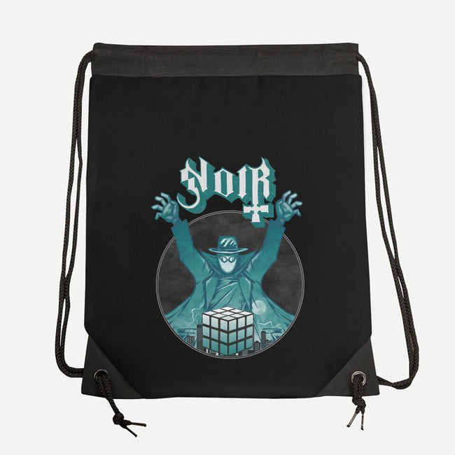 Noir Cubic-None-Drawstring-Bag-joerawks